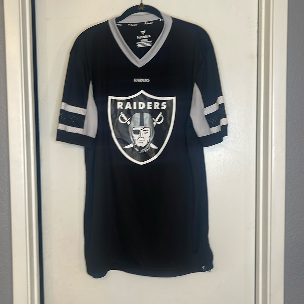 Fanatics Raiders Josh Jacob’s #28 pull over jersey Size XL